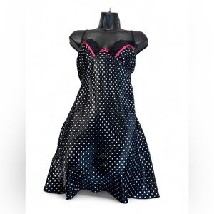 apt 9 intimates Women Polka Dot Design Black/Pink/White Size XL